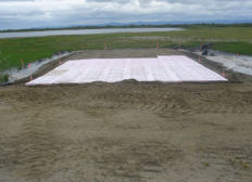 FAA PAPI Gravel Pad for runway