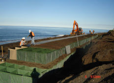 Gabion Basket Seawall Construction