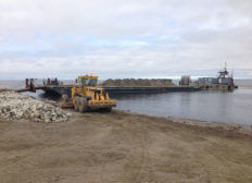 Kotzebue Airport Runway Expansion (Sub) barging gravel